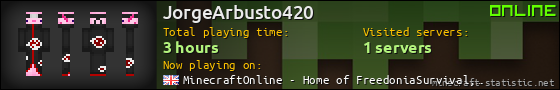 JorgeArbusto420 userbar 560x90