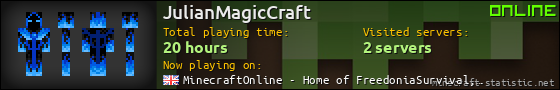 JulianMagicCraft userbar 560x90