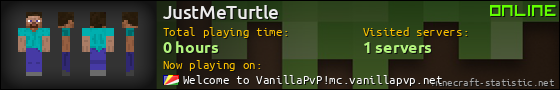 JustMeTurtle userbar 560x90