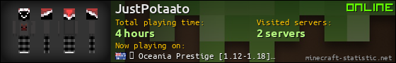 JustPotaato userbar 560x90