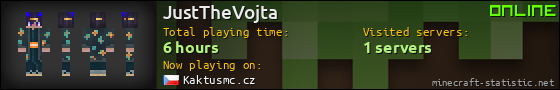 JustTheVojta userbar 560x90