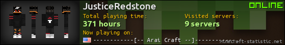 JusticeRedstone userbar 560x90