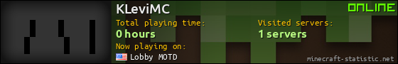 KLeviMC userbar 560x90