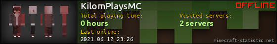 KilomPlaysMC userbar 560x90