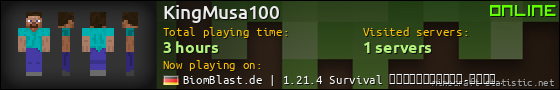 KingMusa100 userbar 560x90