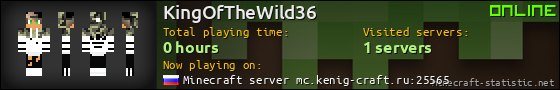 KingOfTheWild36 userbar 560x90