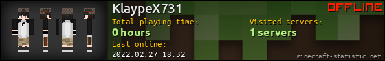 KlaypeX731 userbar 560x90