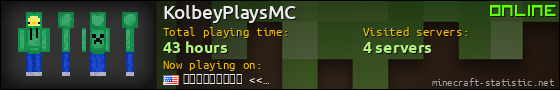 KolbeyPlaysMC userbar 560x90