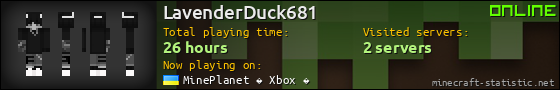 LavenderDuck681 userbar 560x90