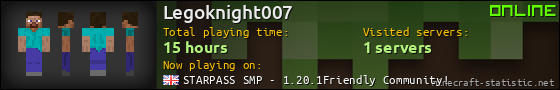 Legoknight007 userbar 560x90