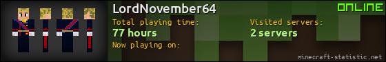 LordNovember64 userbar 560x90