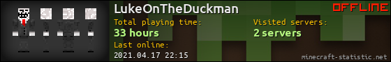 LukeOnTheDuckman userbar 560x90