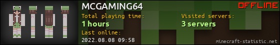 MCGAMING64 userbar 560x90