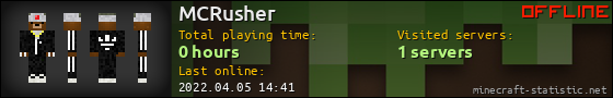 MCRusher userbar 560x90