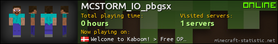 MCSTORM_IO_pbgsx userbar 560x90