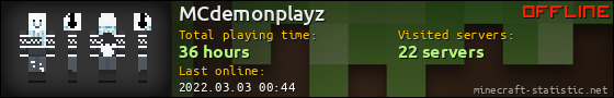 MCdemonplayz userbar 560x90