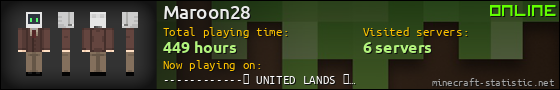 Maroon28 userbar 560x90