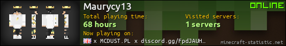 Maurycy13 userbar 560x90