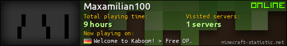 Maxamilian100 userbar 560x90