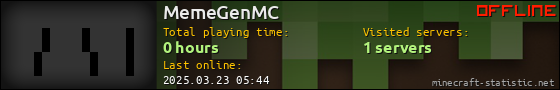 MemeGenMC userbar 560x90