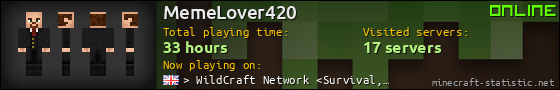 MemeLover420 userbar 560x90