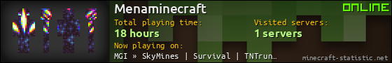 Menaminecraft userbar 560x90