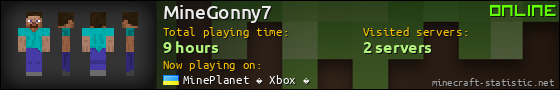 MineGonny7 userbar 560x90