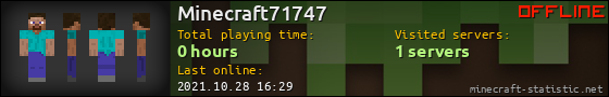 Minecraft71747 userbar 560x90