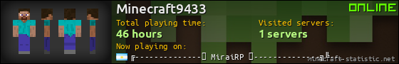 Minecraft9433 userbar 560x90