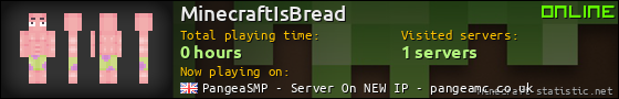 MinecraftIsBread userbar 560x90