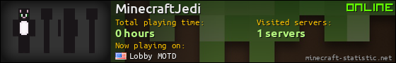 MinecraftJedi userbar 560x90