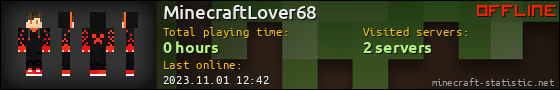 MinecraftLover68 userbar 560x90