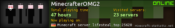 MinecrafterOMG2 userbar 560x90