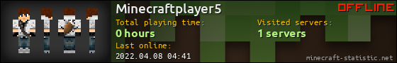 Minecraftplayer5 userbar 560x90