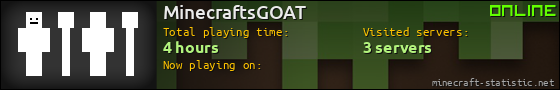 MinecraftsGOAT userbar 560x90