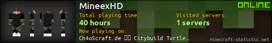 MineexHD userbar 560x90