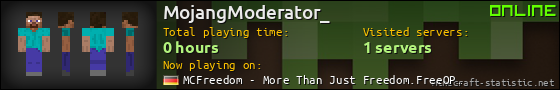 MojangModerator_ userbar 560x90