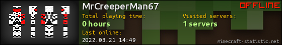 MrCreeperMan67 userbar 560x90