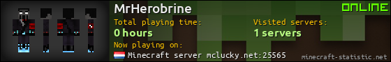 MrHerobrine userbar 560x90