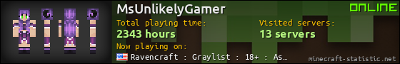 MsUnlikelyGamer userbar 560x90