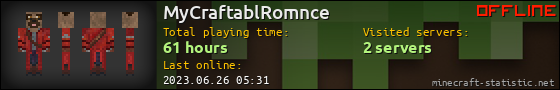 MyCraftablRomnce userbar 560x90