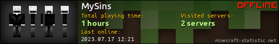 MySins userbar 560x90