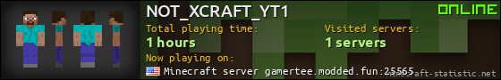 NOT_XCRAFT_YT1 userbar 560x90