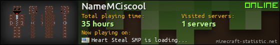 NameMCiscool userbar 560x90