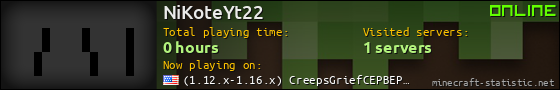 NiKoteYt22 userbar 560x90