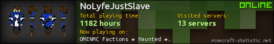 NoLyfeJustSlave userbar 560x90