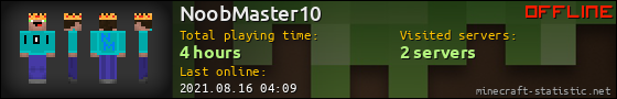 NoobMaster10 userbar 560x90