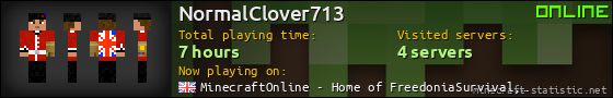 NormalClover713 userbar 560x90