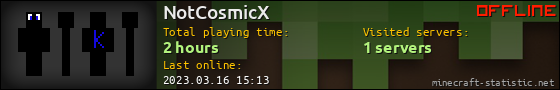 NotCosmicX userbar 560x90