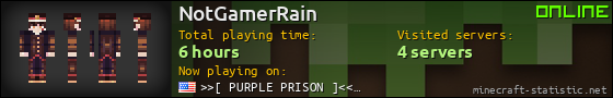 NotGamerRain userbar 560x90